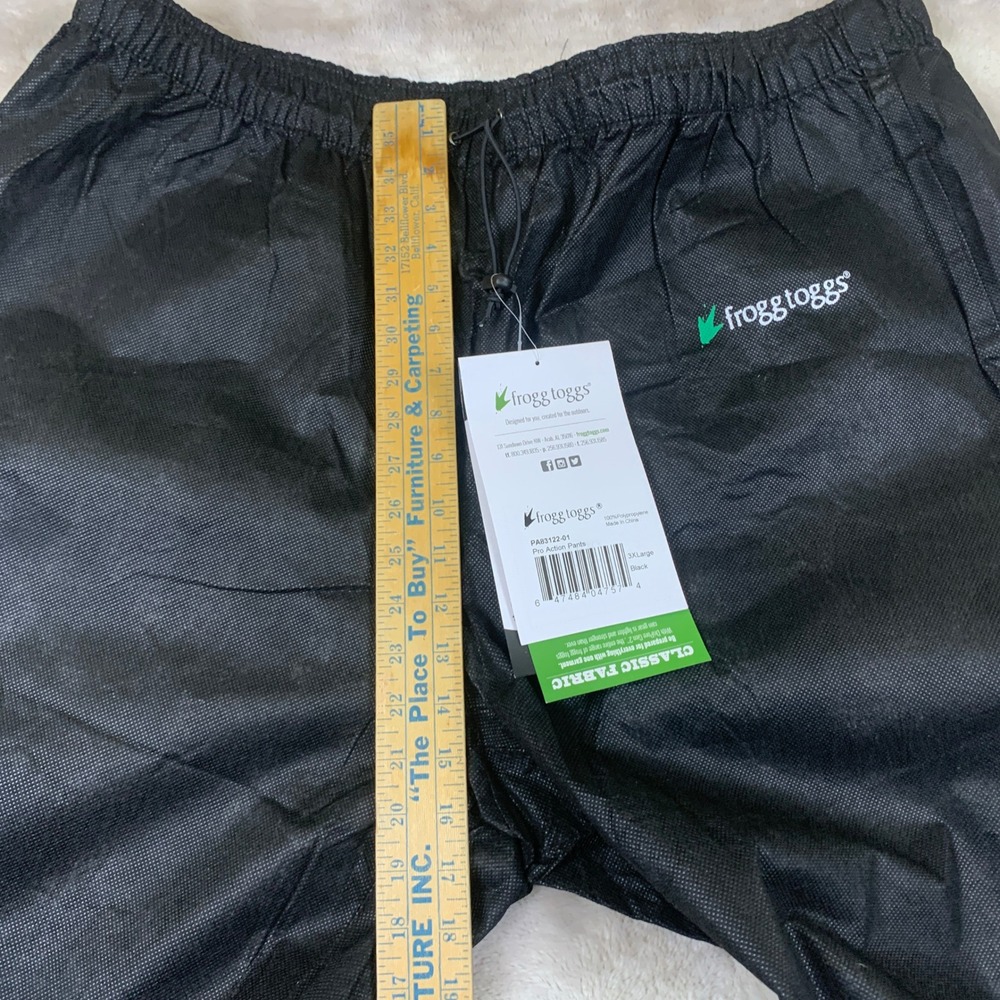 Frogg Toggs Pro Action Rain Pants Men 3XL Waterproof Fishing Hunting Outdoor NWT - Picture 4 of 16